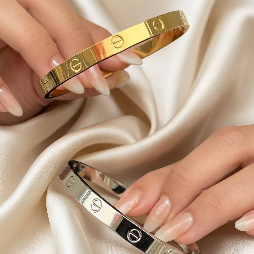 Bracelet Jonc intemporel en Acier Inoxydable